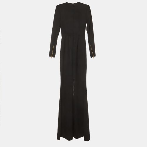 Wool Double-Breasted Flared Jumpsuit S - Balmain - Modalova