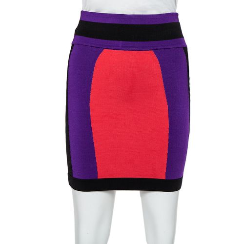 Balmain Colorblock Knit Mini Skirt S - Balmain - Modalova