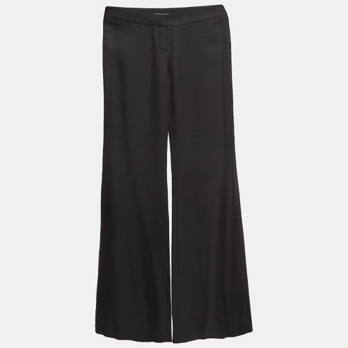 Balmain Black Gabardine Flared Trousers S - Balmain - Modalova