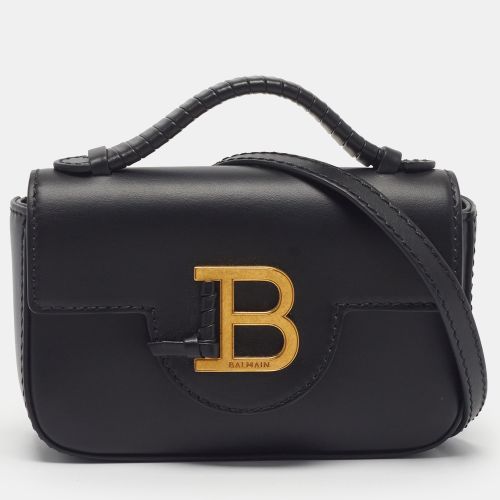 B buzz Mini Leather Shoulder Bag - Balmain - Modalova