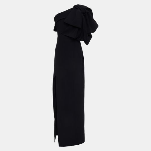 Balmain Black Crepe One Shoulder Maxi Dress XL (FR 42) - Balmain - Modalova