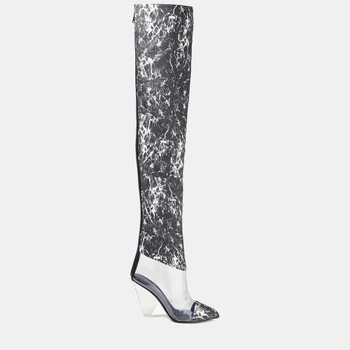 Balmain PVC and Coated Fabric Over the Knee Boots Size 37 - Balmain - Modalova