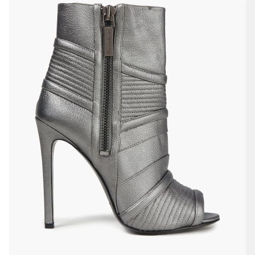 Balmain Leather Zip Ankle Boots Size 37 - Balmain - Modalova