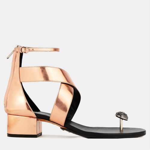 Balmain Patent Leather Ankle Strap Sandals Size 37.5 - Balmain - Modalova