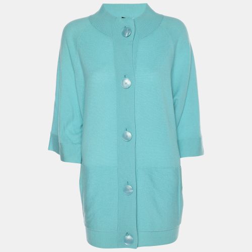 Basler Blue Knit Buttoned Sweater XXL - Basler - Modalova