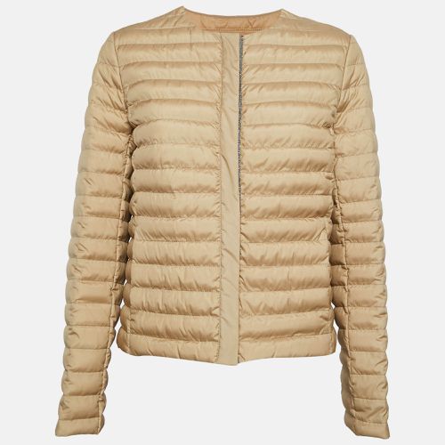 Brunello Cucinelli Beige Silk Monili Detail Down Jacket M - Brunello Cucinelli - Modalova