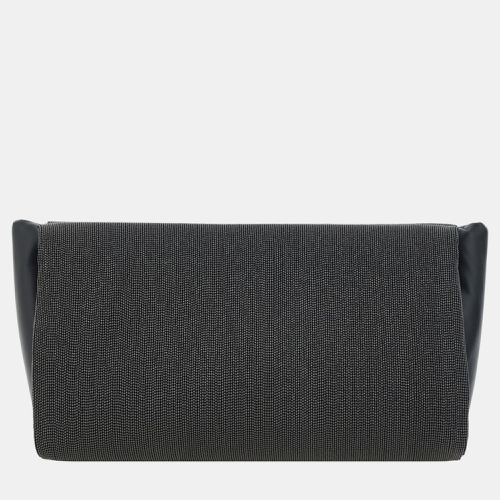 Brunello Cucinelli Grey Leather clutch bag - Brunello Cucinelli - Modalova