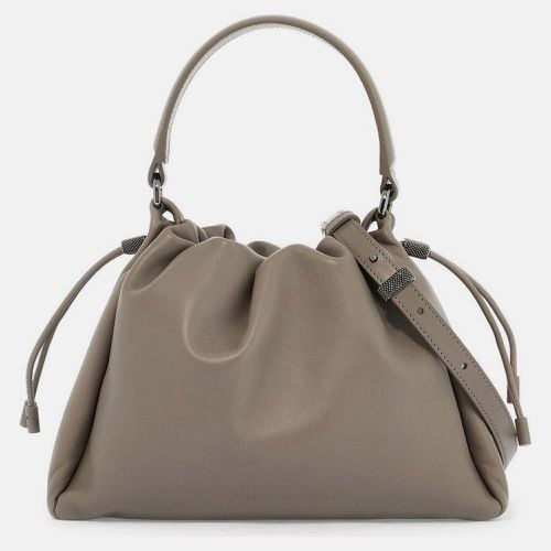 Brunello Cucinelli calfskin Leather small leather bucket bag - Brunello Cucinelli - Modalova