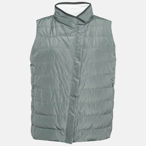 Brunello Cucinelli Grey Synthetic Puffer Down Vest L - Brunello Cucinelli - Modalova