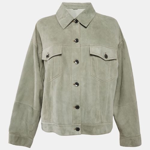 Light Single Breasted Suede Jacket L - Brunello Cucinelli - Modalova