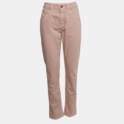 Brunello Cucinelli Pink Denim Straight Leg Mid Rise Jeans Waist 30" - Brunello Cucinelli - Modalova