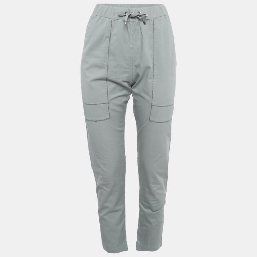 Brunello Cucinelli Blue Gabardine Monili Detail Trousers S - Brunello Cucinelli - Modalova