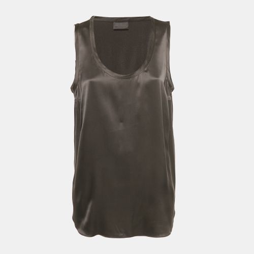 Brunello Cucinelli Black Silk Satin Tank Top XXXL - Brunello Cucinelli - Modalova