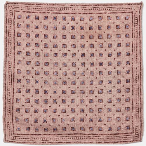 Brunello Cucinelli Pink Printed Wool Handkerchief - Brunello Cucinelli - Modalova