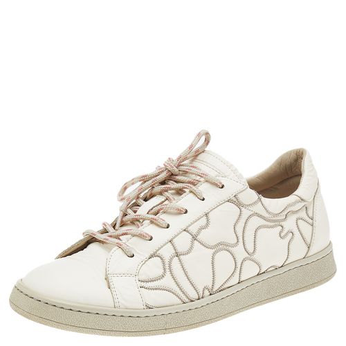 Brunello Cucinelli White Leather Low Top Sneakers Size 38 - Brunello Cucinelli - Modalova