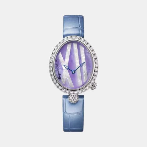 Breguet Lavender MOP 18k White Gold Reine de Naples 9818BB Women's Wristwatch 32.7 mm x 27 mm - Breguet - Modalova