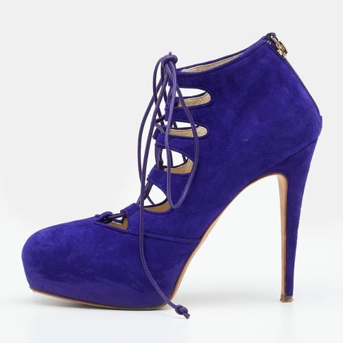 Suede Lace up Booties Size 38.5 - Brian Atwood - Modalova