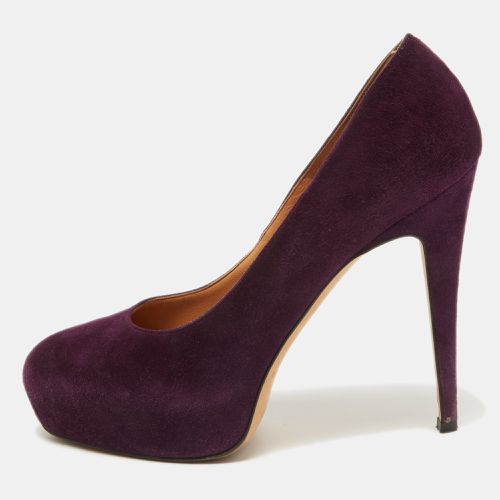 Brian Atwood Purple Suede Maniac Platform Pumps Size 38.5 - Brian Atwood - Modalova