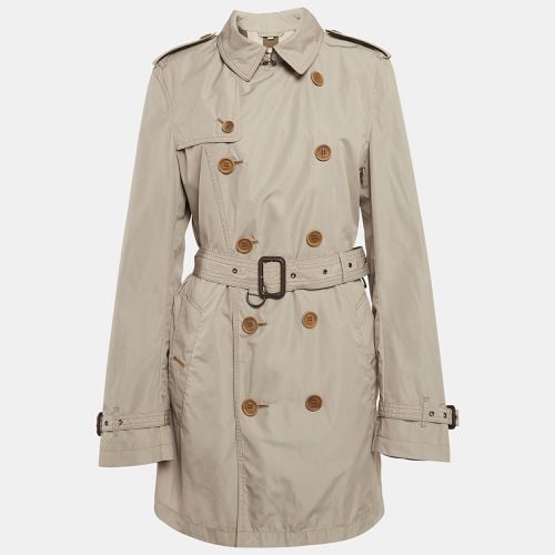 Burberry Brit Beige Synthetic Kensigton Belted Trench Coat M - Burberry Brit - Modalova