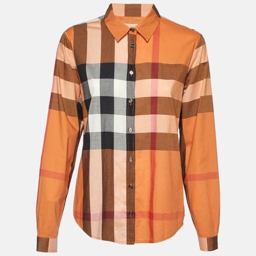 Burberry Brit Orange Nova Checks Cotton Shirt L - Burberry Brit - Modalova