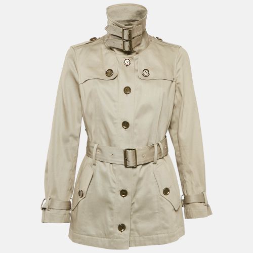 Burberry Brit Beige Gabardine Cotton Short Trench Coat M - Burberry Brit - Modalova