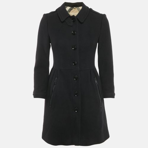 Burberry Brit Black Wool Single Breasted Long Jacket S - Burberry Brit - Modalova