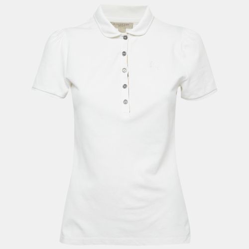 Burberry Brit White Cotton Pique Polo T-Shirt M - Burberry Brit - Modalova