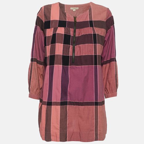 Burberry Brit Pink Checked Cotton Tunic M - Burberry Brit - Modalova