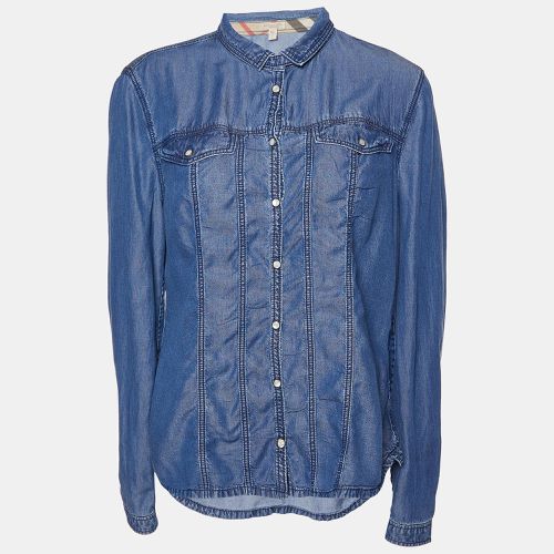 Burberry Brit Blue Denim Button Front Shirt L - Burberry Brit - Modalova