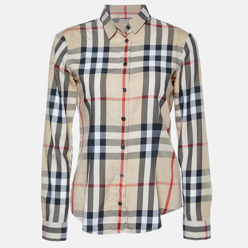 Burberry Brit Beige Nova Checks Cotton Shirt XS - Burberry Brit - Modalova