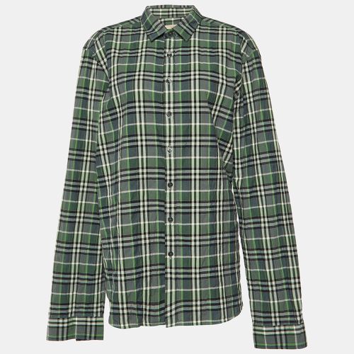 Burberry Brit Green Nova Check Cotton Long Sleeve Shirt XL - Burberry Brit - Modalova