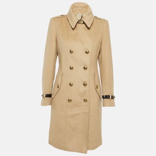 Wool Double Breasted Belt Detail Over Coat S - Burberry London - Modalova