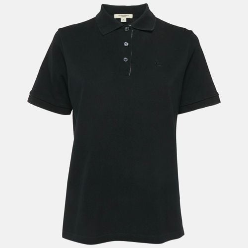 Logo Embroidered Cotton Polo T-Shirt M - Burberry London - Modalova