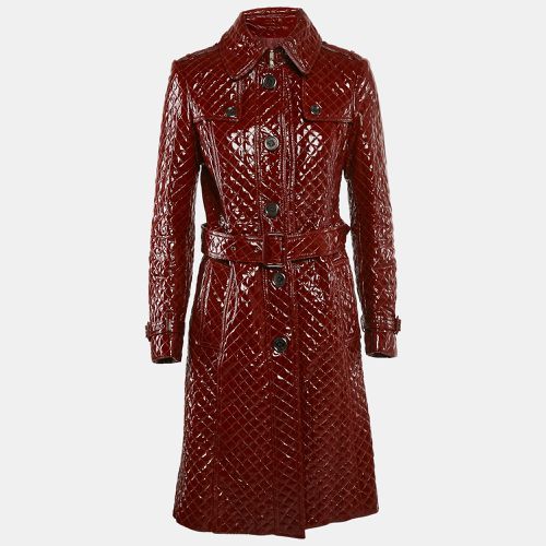 Leather Quilted Trench Coat S - Burberry London - Modalova