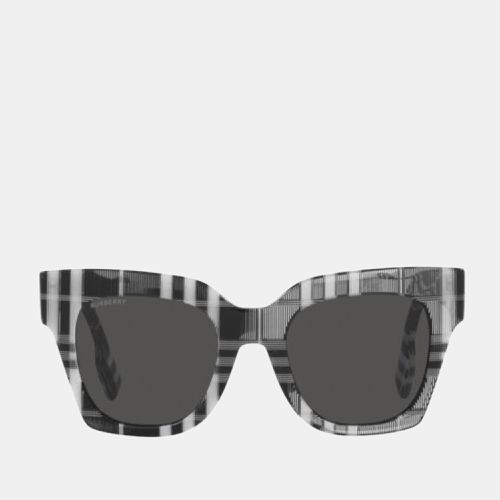 Burberry Check White/Black Kitty Women's Sunglasses 51mm - Burberry - Modalova