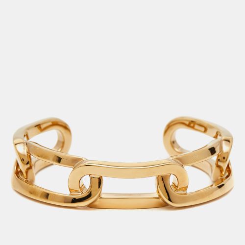 Burberry Chain Link Gold Tone Cuff Bracelet - Burberry - Modalova