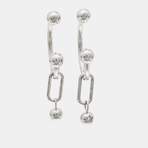 Crystals Hoop Earrings - Burberry - Modalova