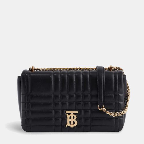 Burberry Black Leather Quilted Small Lola Satchel Bag - Burberry - Modalova