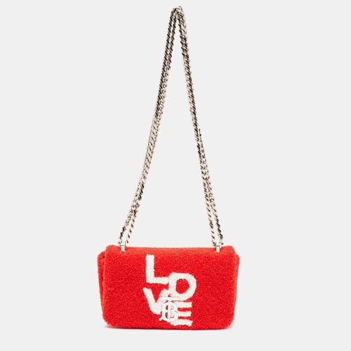 Burberry Red Terry Fabric Mini Love Lola Shoulder Bag - Burberry - Modalova