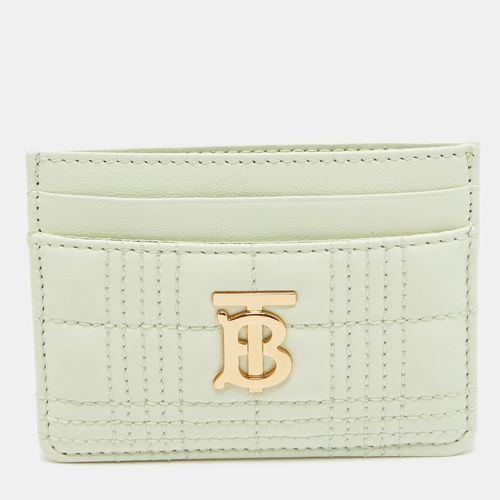 Burberry Green Quilted Leather Lola Card Holder - Burberry - Modalova