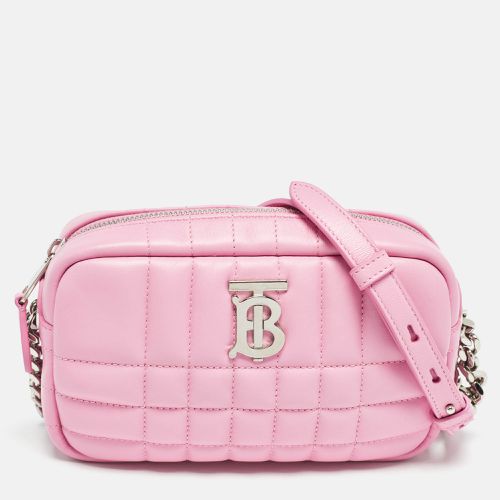 Burberry Pink Quilted Leather Mini Lola Camera Bag - Burberry - Modalova