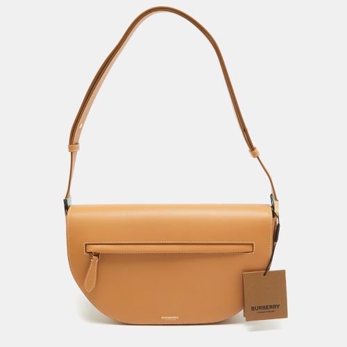 Burberry Warm Sand Leather Medium Olympia Shoulder Bag - Burberry - Modalova