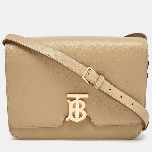 Burberry Archive Beige Leather Medium TB Shoulder Bag - Burberry - Modalova