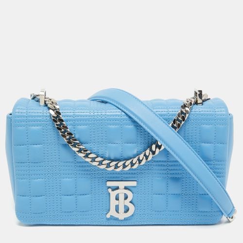 Burberry Sky Blue Quilted Leather Small Lola Chain Shoulder Bag - Burberry - Modalova