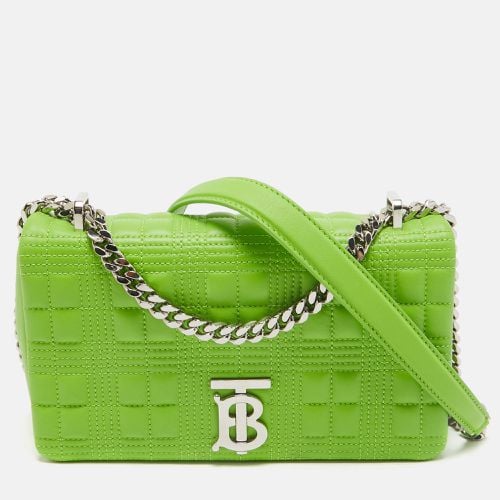 Burberry Green Quilted Leather Small Lola Chain Shoulder Bag - Burberry - Modalova