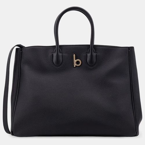 Burberry Black Leather Medium Rocking Horse Handbag - Burberry - Modalova