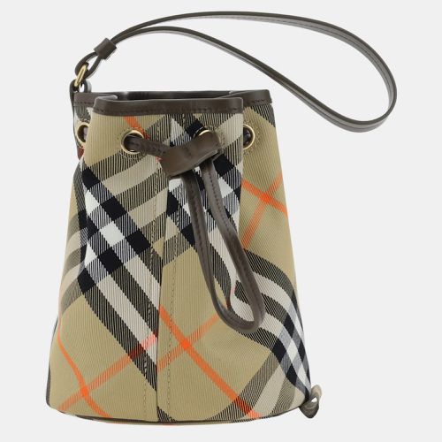 Burberry Brown Check Canvas Clutch Bag - Burberry - Modalova