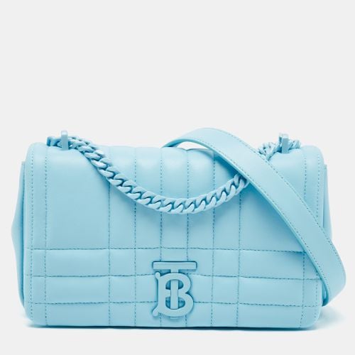 Burberry Sky Blue Quilted Leather Small Lola Chain Shoulder Bag - Burberry - Modalova