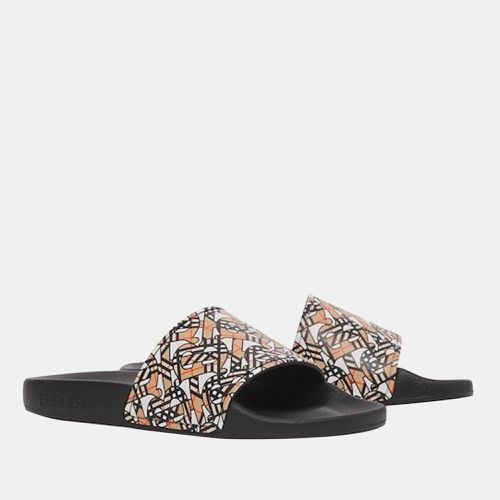 Buberry (Kids) Orange Multicolor - Monogram-print slides - EU 32 - Burberry - Modalova