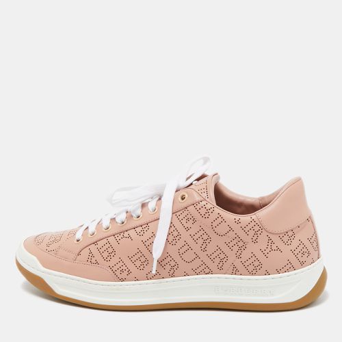 Burberry Pink Leather Westford Low Top Sneakers Size 41 - Burberry - Modalova